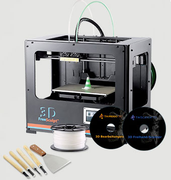 Pack imprimante 3D bi-matière EX2 avec logiciel scanner 3D